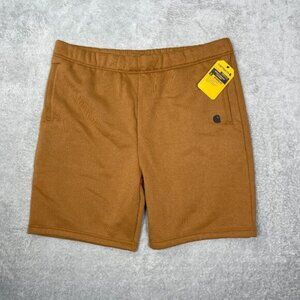 Nwt Carhartt Shorts Men's XL Brown Fleece Midweight Relaxed Fit BS5840-M Athlete